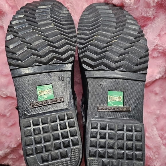 Cougar Women's Black Royale Hand Made Ankle-High Rain Boots Size 10 - Picture 7 of 12